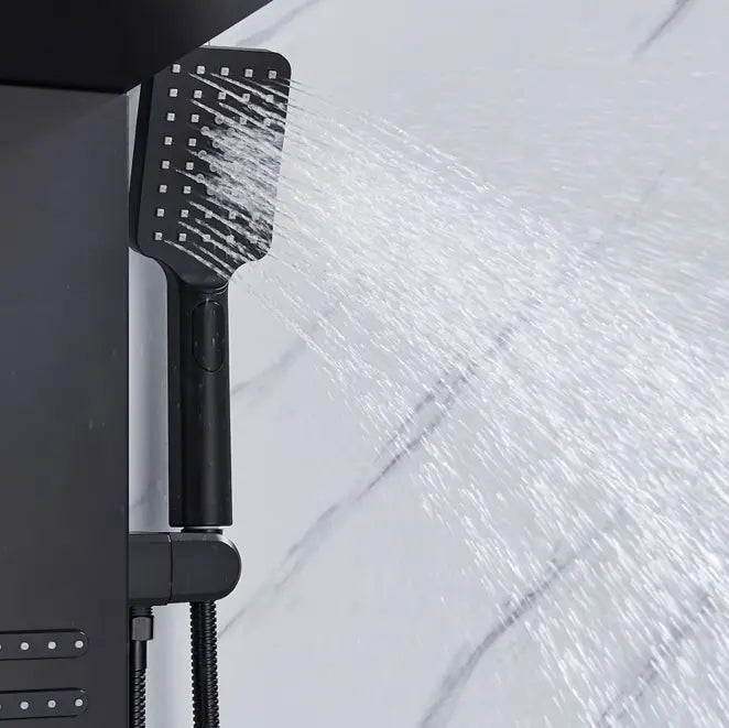 TWEEDEKANS Douchepaneel Regendouche SaniSupreme® Capri mat zwart TK3 Sanisupreme