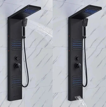 TWEEDEKANS ACTIE Douchepaneel Regendouche SaniSupreme® Capri mat zwart TK2 Sanisupreme