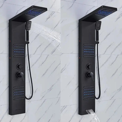 TWEEDEKANS ACTIE Douchepaneel Regendouche SaniSupreme® Capri mat zwart TK3 Sanisupreme