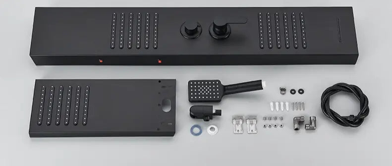 TWEEDEKANS Douchepaneel Regendouche SaniSupreme® Capri mat zwart TK3 Sanisupreme