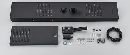 Douchepaneel Regendouche SaniSupreme® Capri mat zwart Sanisupreme