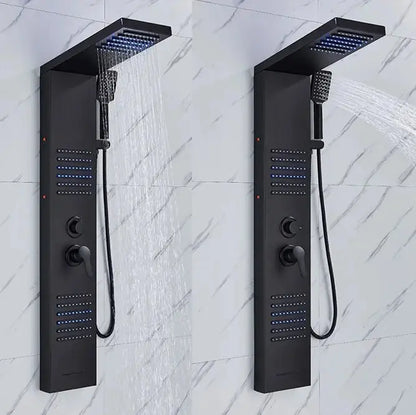 TWEEDEKANS ACTIE Douchepaneel Regendouche SaniSupreme® Capri mat zwart TK3 Sanisupreme