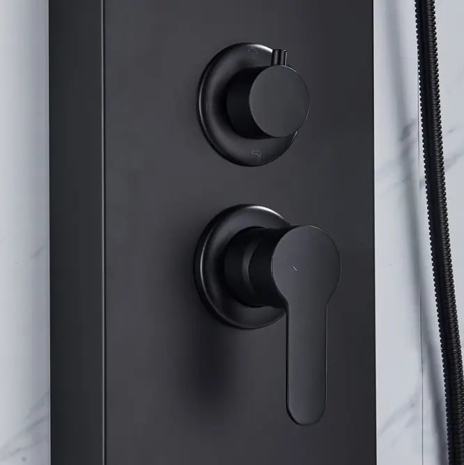 TWEEDEKANS Douchepaneel Regendouche SaniSupreme® Capri mat zwart TK3 Sanisupreme