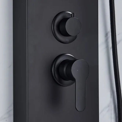 Douchepaneel Regendouche SaniSupreme® Capri mat zwart Sanisupreme