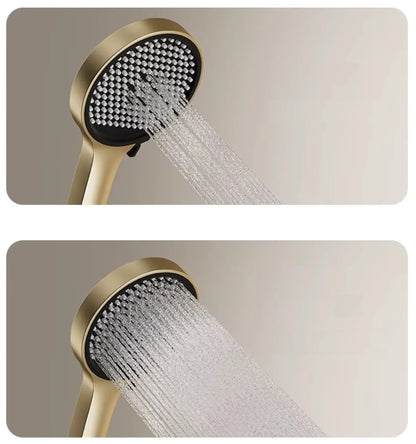 Douchepaneel Wellnessdouche SaniSupreme AquaFlow LCD Premium Geborsteld Goud Sanisupreme