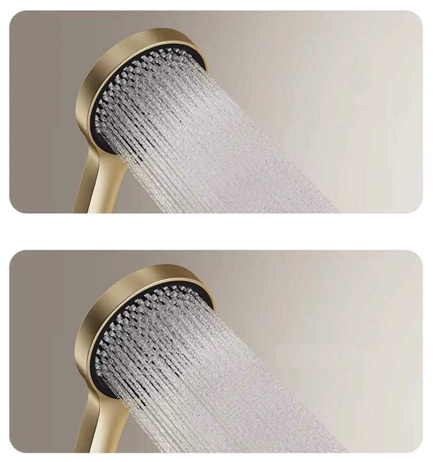 Douchepaneel Wellnessdouche SaniSupreme AquaFlow LCD Premium Geborsteld Goud Sanisupreme