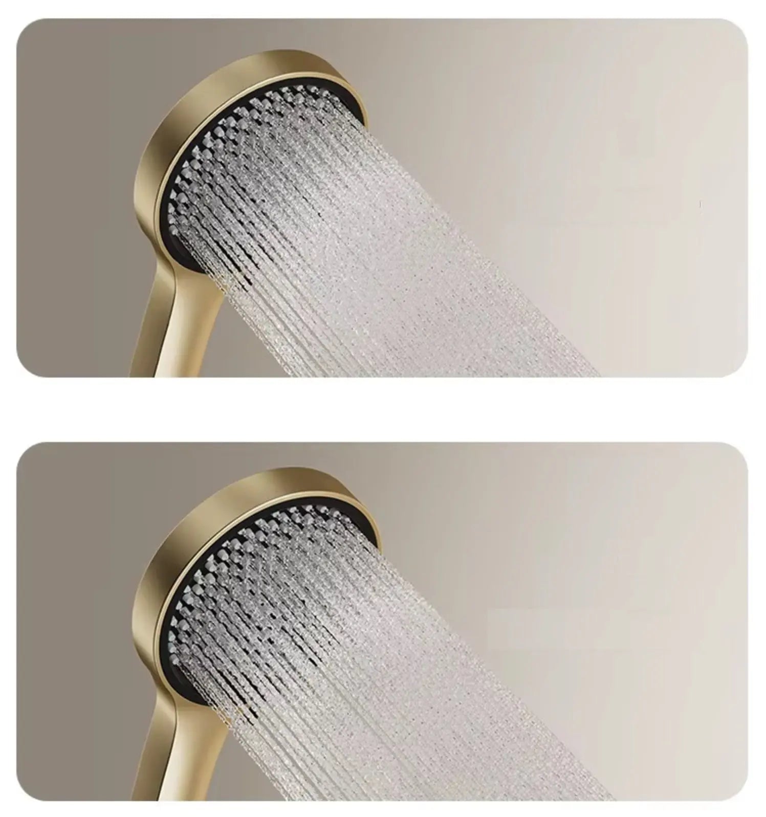 Douchepaneel Wellnessdouche SaniSupreme AquaFlow LCD Premium Geborsteld Goud Sanisupreme