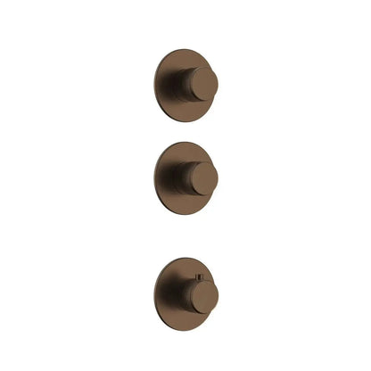 Doucheset SaniSupreme Stria ProRain Watergordijn Bruin Brons Wand Set 2 weg Sanisupreme