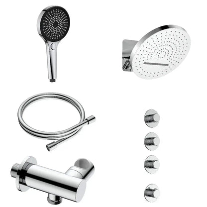 Doucheset SaniSupreme Stria ProRain Waterval Chroom Wand Set 3 weg Sanisupreme