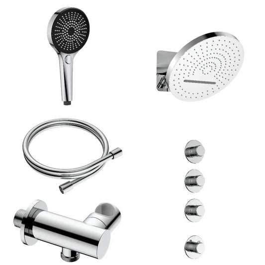 Doucheset SaniSupreme Stria ProRain Waterval Chroom Wand Set 3 weg Sanisupreme