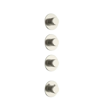 Doucheset SaniSupreme Stria ProRain Waterval Geborsteld RVS Wand Set 3 weg Sanisupreme