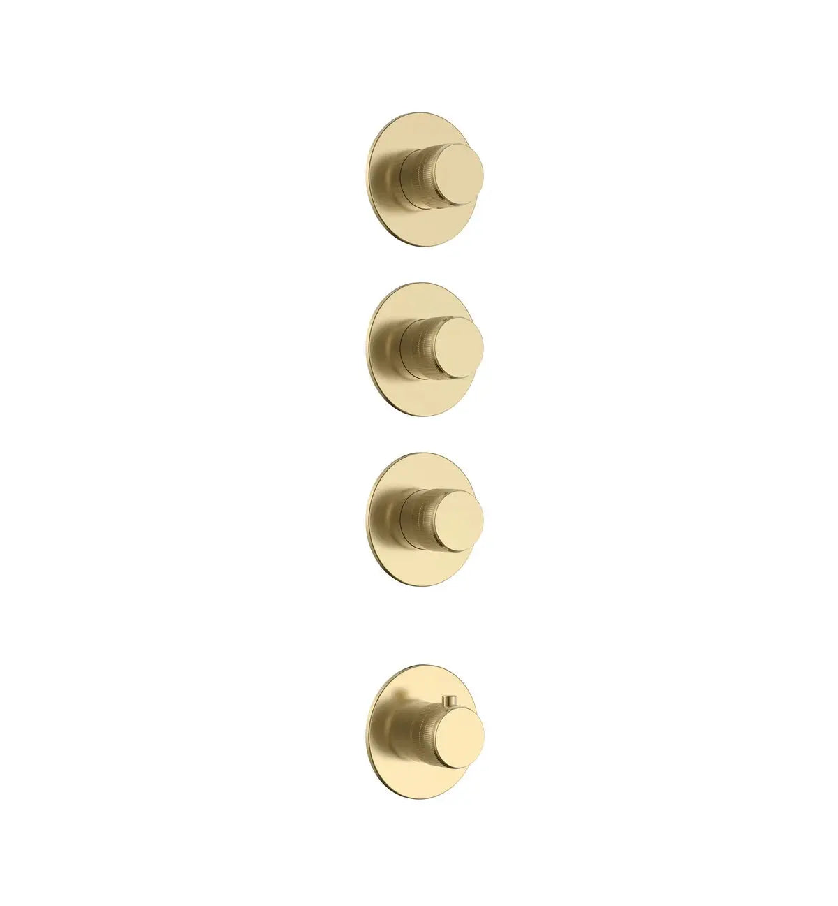 Doucheset SaniSupreme Stria ProRain Waterval Geborsteld Goud Wand Set 3 weg Sanisupreme
