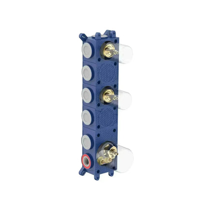 Doucheset SaniSupreme Stria CeilingRain Geborsteld Goud Wand Set 2 weg Sanisupreme