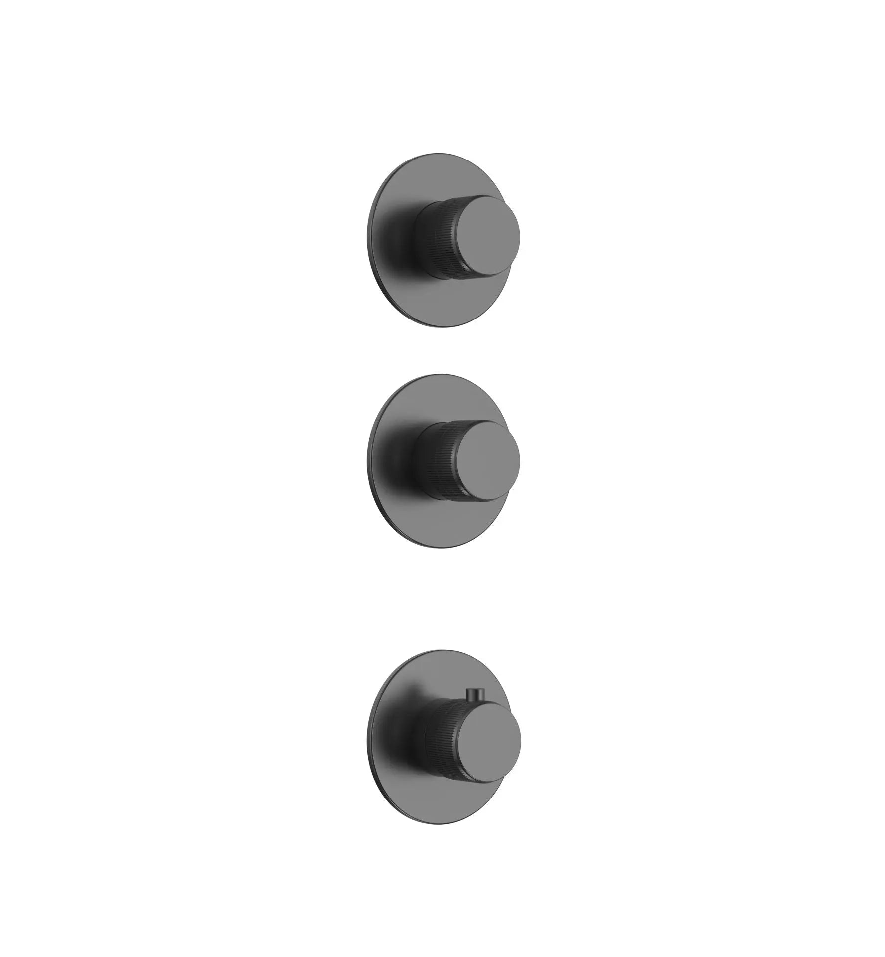 Doucheset SaniSupreme Stria CeilingRain Wall Gunmetal Wand Set 2 weg