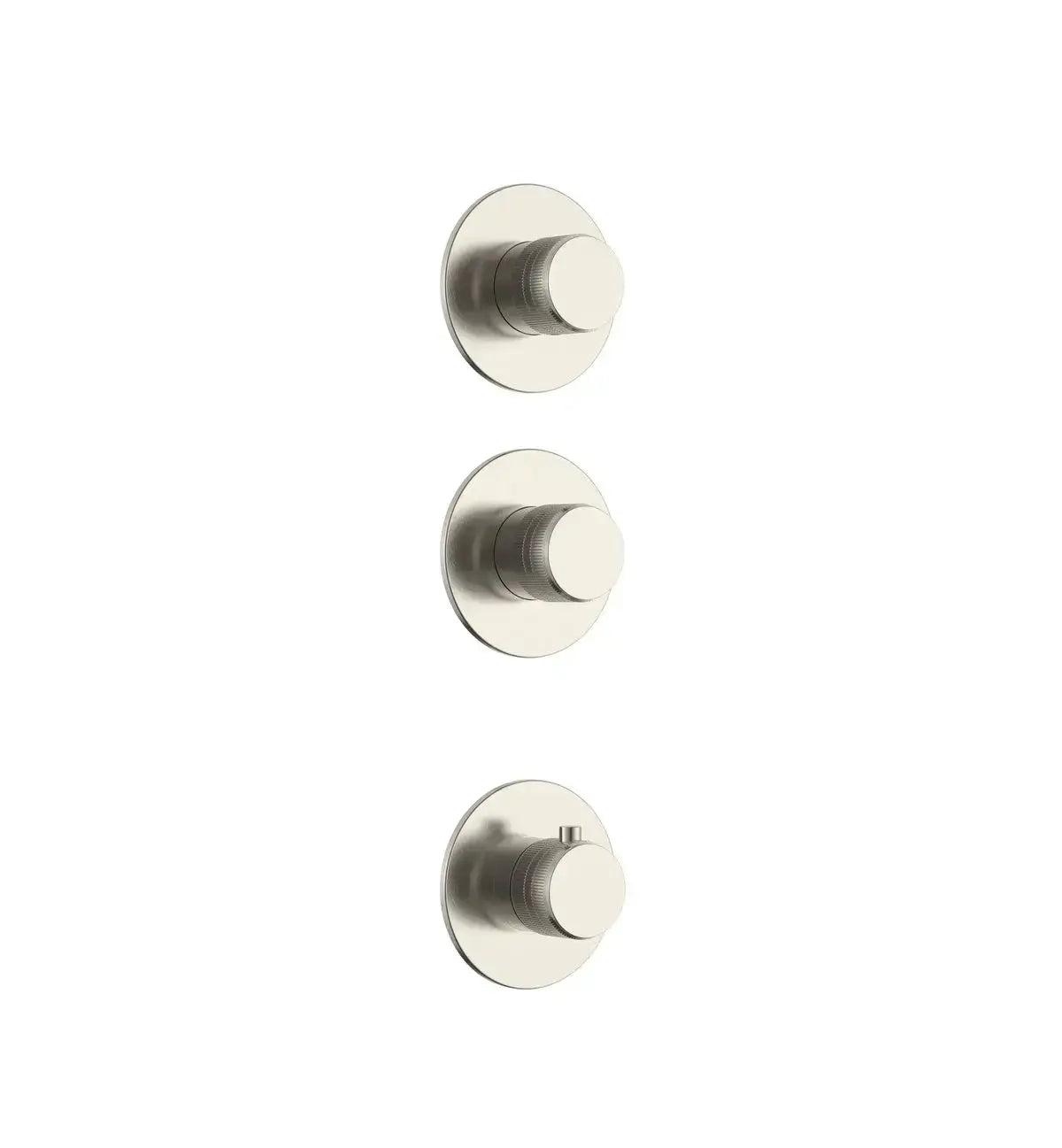 Doucheset SaniSupreme Stria CeilingRain plafond Geborsteld RVS Set 2 weg Sanisupreme