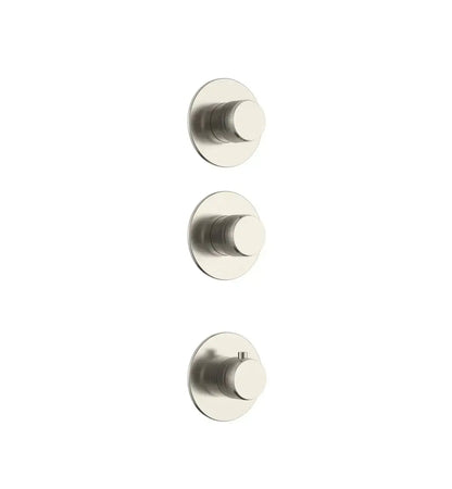 Doucheset SaniSupreme Stria CeilingRain plafond Geborsteld RVS Set 2 weg Sanisupreme