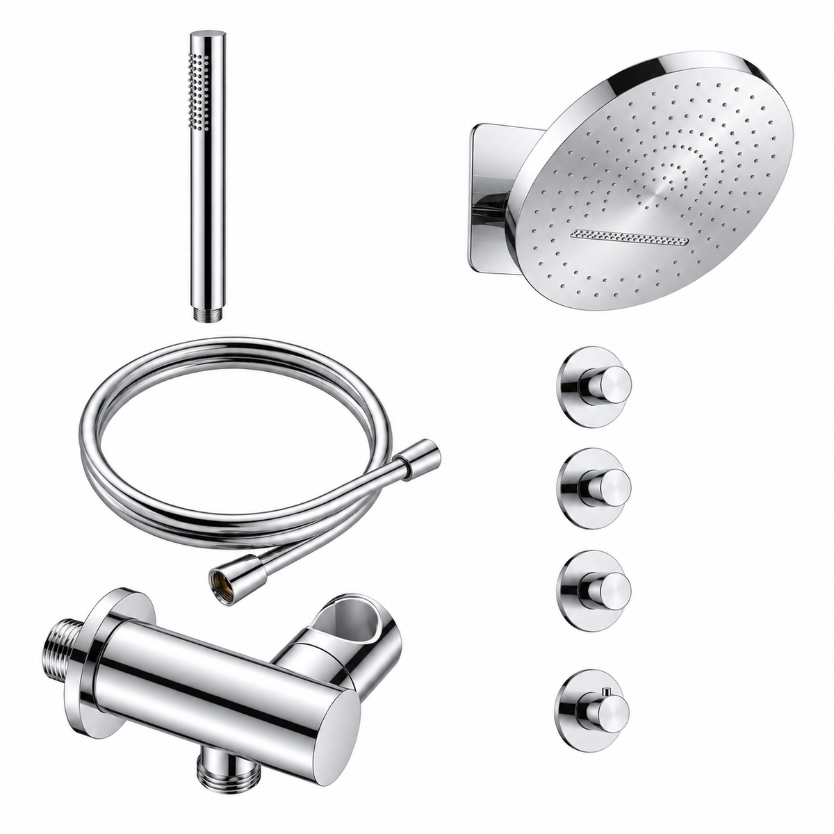 Doucheset SaniSupreme Stria ProRain Waterval Chroom Wand Set 3 weg ll