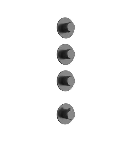 Doucheset SaniSupreme Stria ProRain Waterval Gunmetal Wand Set 3 weg Sanisupreme