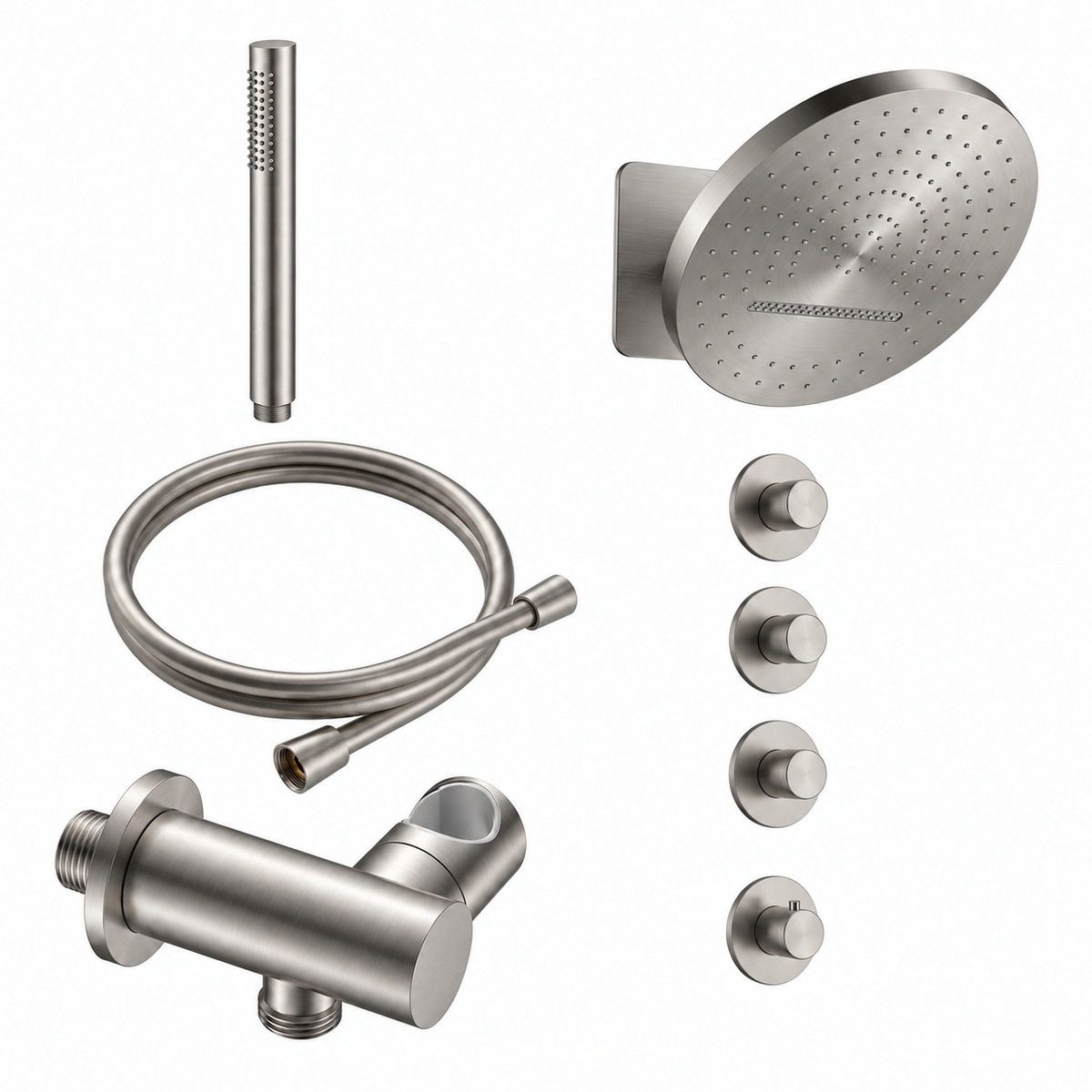 Doucheset SaniSupreme Stria ProRain Waterval RVS Wand Set 3 weg ll2