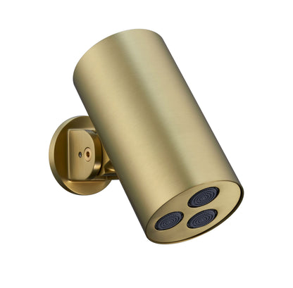 Doucheset SaniSupreme Stria Rainround Smartcontrol Regendouche set Geborsteld Goud ll4