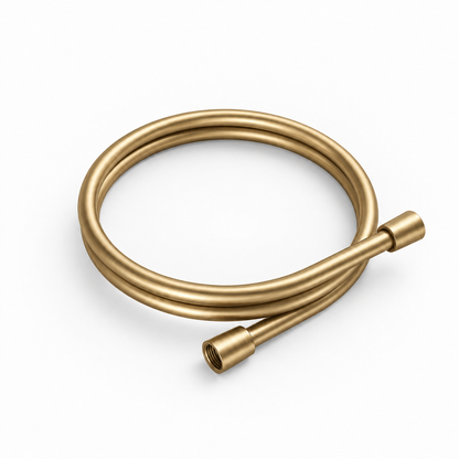 Doucheset SaniSupreme Stria Rainround Smartcontrol Regendouche set Geborsteld Goud ll5