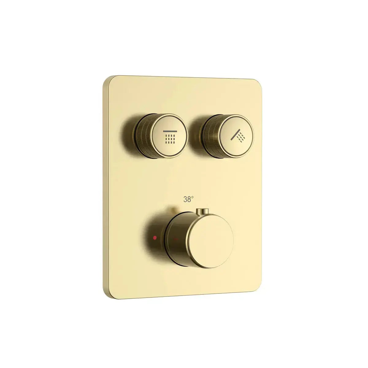 Doucheset SaniSupreme Stria Smartrain Mat Goud Smart Control Regendoucheset