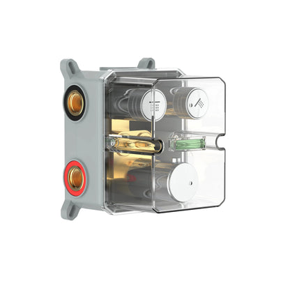 Doucheset SaniSupreme Stria Smartrain Wall Mat Goud Smart Control Regendouchese