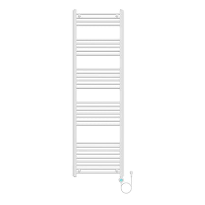 Elektrische Digitale Radiator Handdoekverwarming SMART WIFI 1000W 180 X 55 SaniSupreme Zaviro Glanzend Wit
