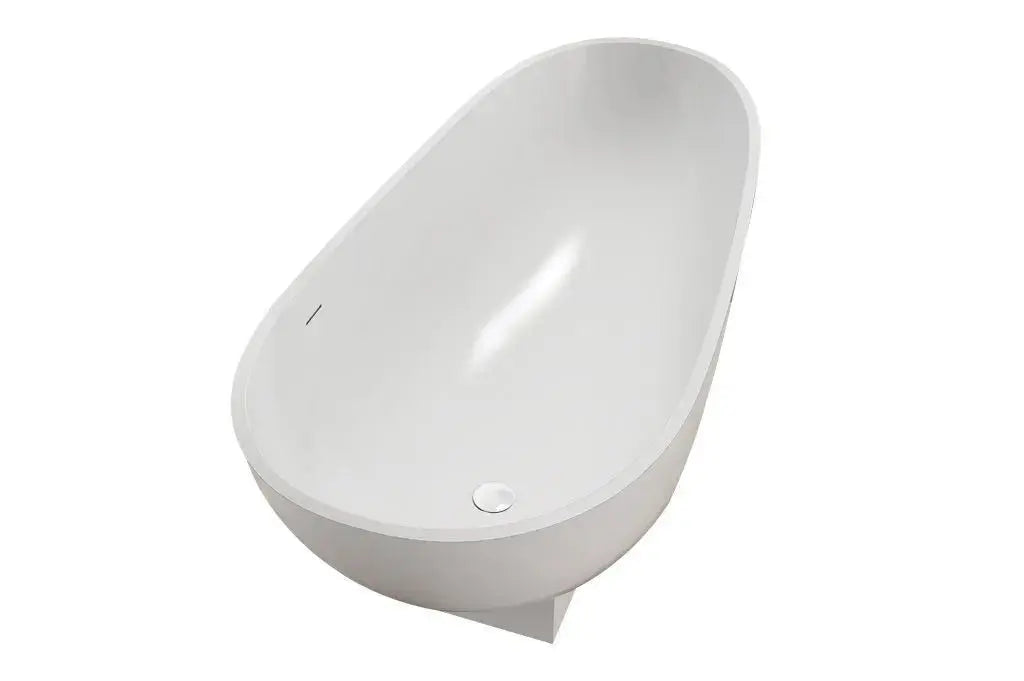 Elyndor 180 cm vrijstaand ligbad Mat Wit SaniSupreme