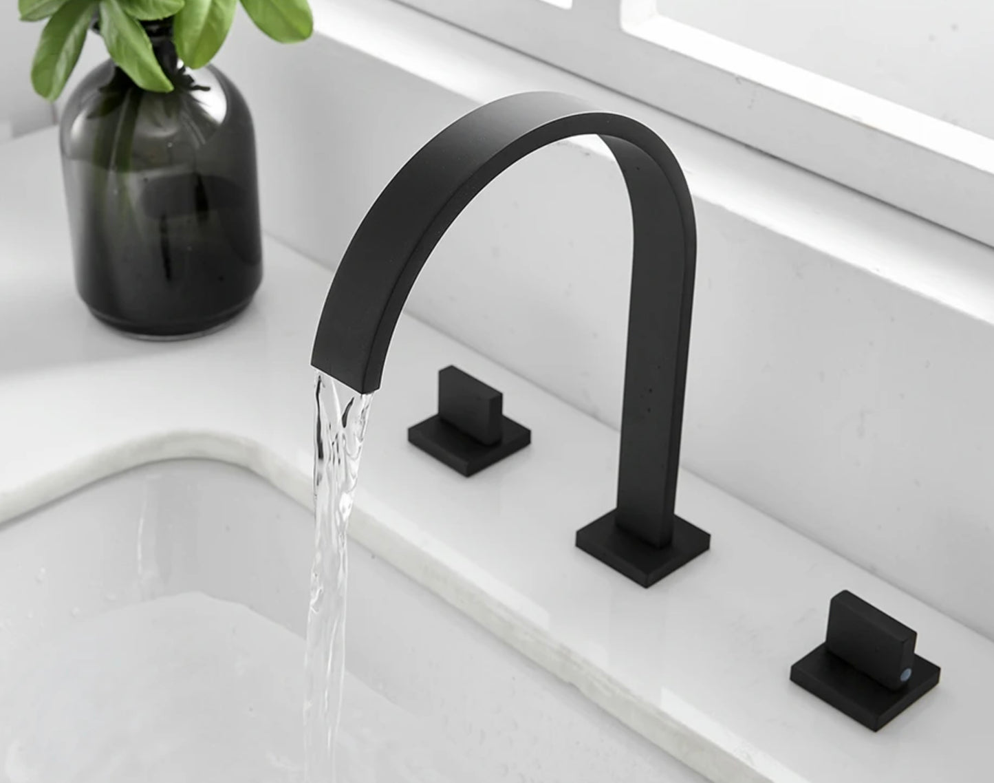 SaniSupreme Washbasin tap - Bath tap San Marino bath built-in - surface-mounted mixer tap model matt black