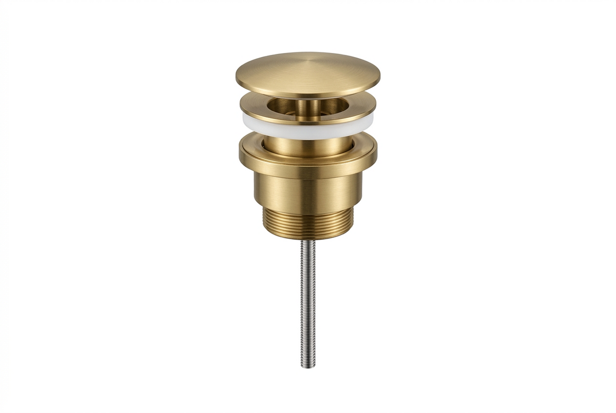 Fonteinkraan_SaniSupreme_Stria_Toiletkraan_Geborsteld_Goud_Sifon_met_Clickwaste4