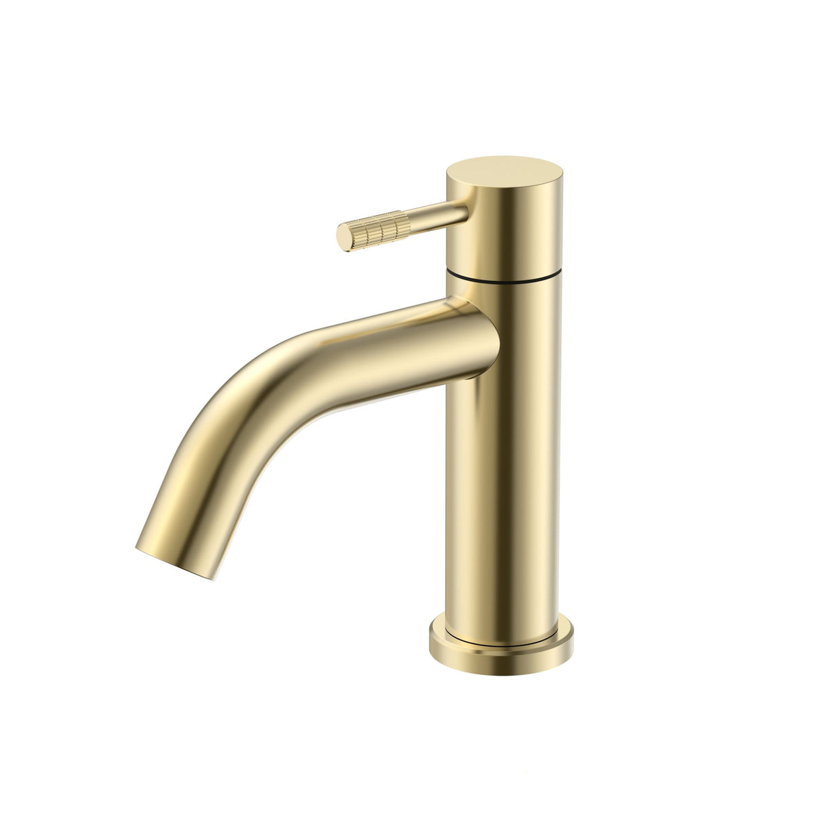 Fonteinkraan SaniSupreme Stria Toiletkraan Geborsteld Goud Sifon met Clickwaste II2