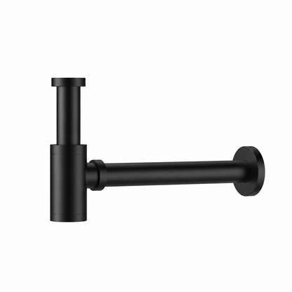 Fonteinkraan SaniSupreme Stria Toiletkraan Mat Zwart Sifon met Clickwaste3