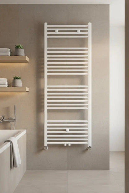Handdoek verwarming Wit SaniSupreme Brinox 140x40cm 556 W Aansluiting midden