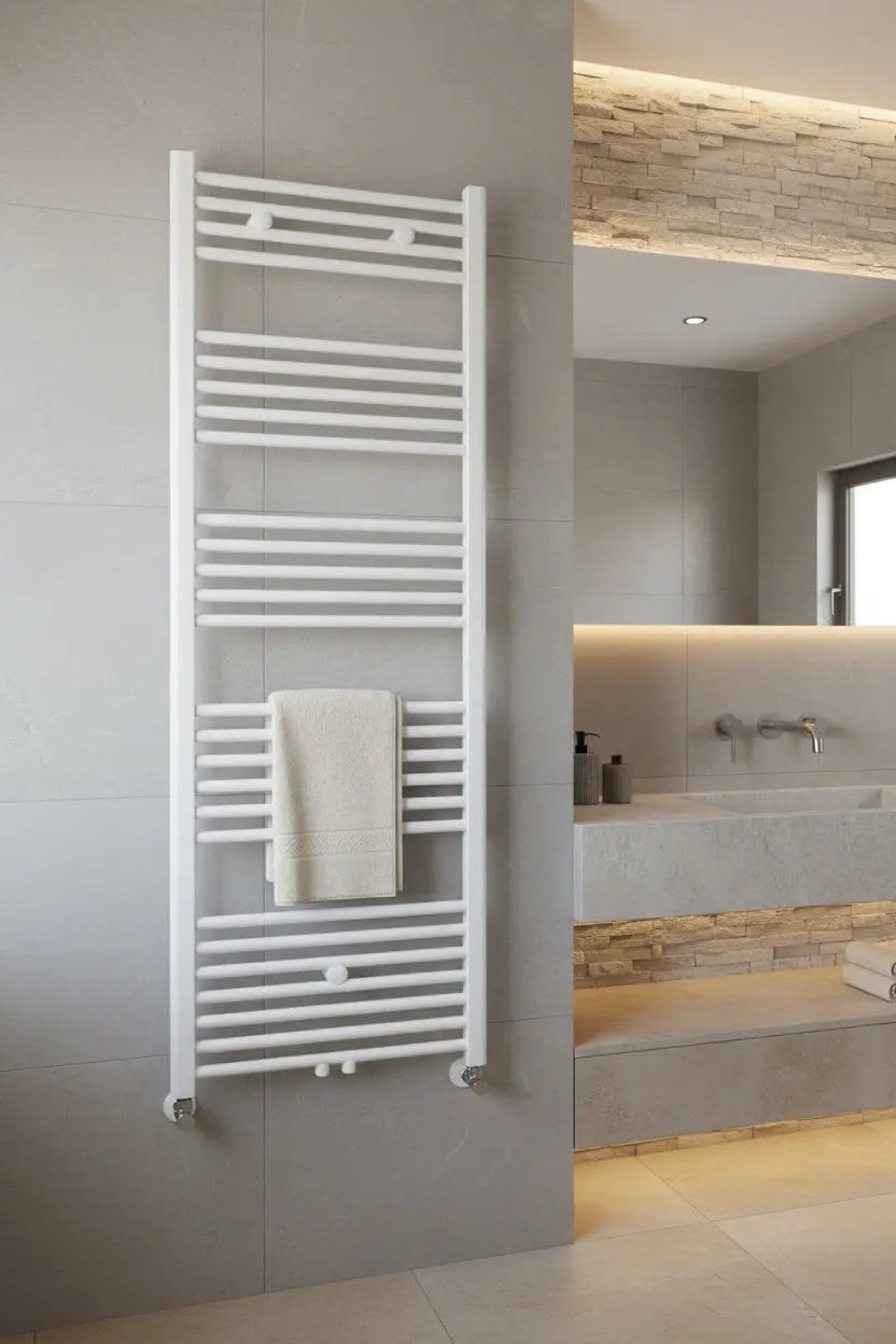 Handdoek verwarming Wit SaniSupreme Vexor 160x50cm 721 W Aansluiting midden