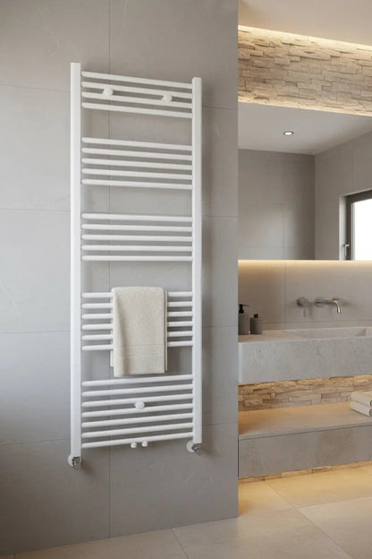 Handdoek verwarming Wit SaniSupreme Vexor 160x50cm 721 W Aansluiting midden