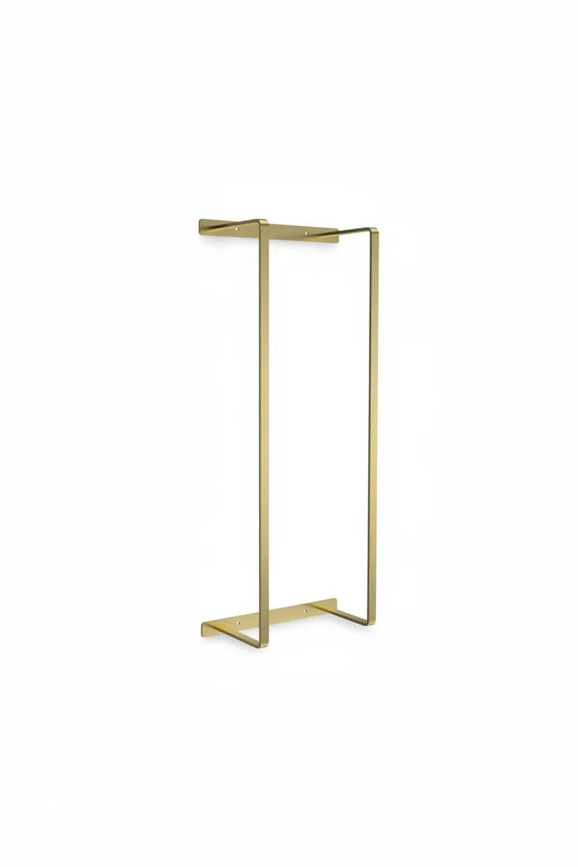 SaniSupreme StyleSeries Badkamer handdoekrek Handdoekhouder Wandmontage 97 cm RVS Rechthoekig Geborsteld Goud Sanisupreme