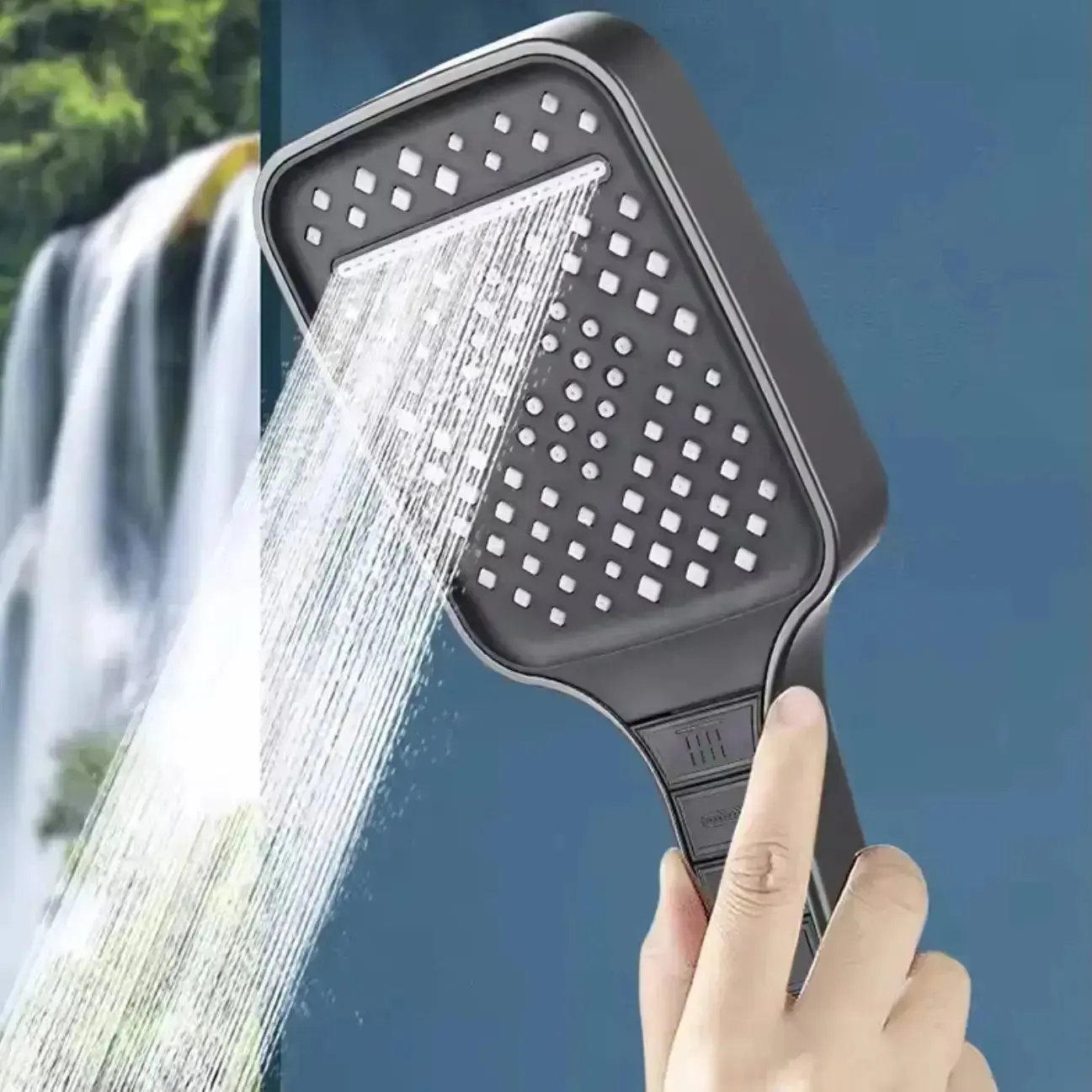 SaniSupreme Wellness Rain de Luxe handdouche gun metal Sanisupreme
