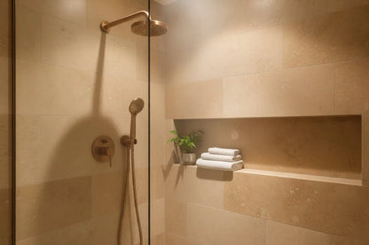 Handdouche Best Design Zenia Line Serie Setúbal handdouche 3 standen Desert Brown
