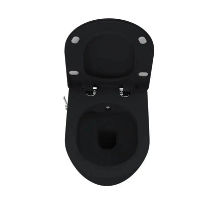 Hangtoilet Aveiro met ingebouwde Bidet warm en koud water wc randloos Mat Zwart SaniSupreme (kopie) SaniSupreme