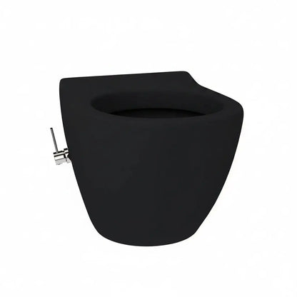 Hangtoilet Aveiro met ingebouwde Bidet warm en koud water wc randloos Mat Zwart SaniSupreme (kopie) SaniSupreme