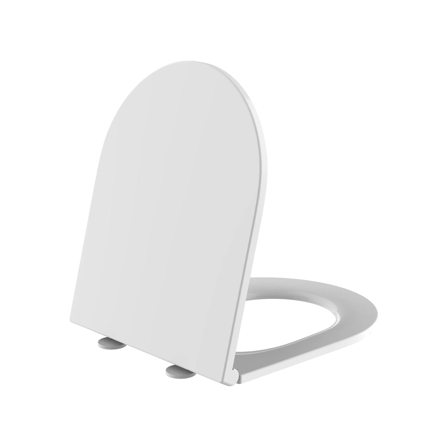 Hangtoilet Brogo met zitting Glanzend Wit modern design met spoelrand SaniSupreme