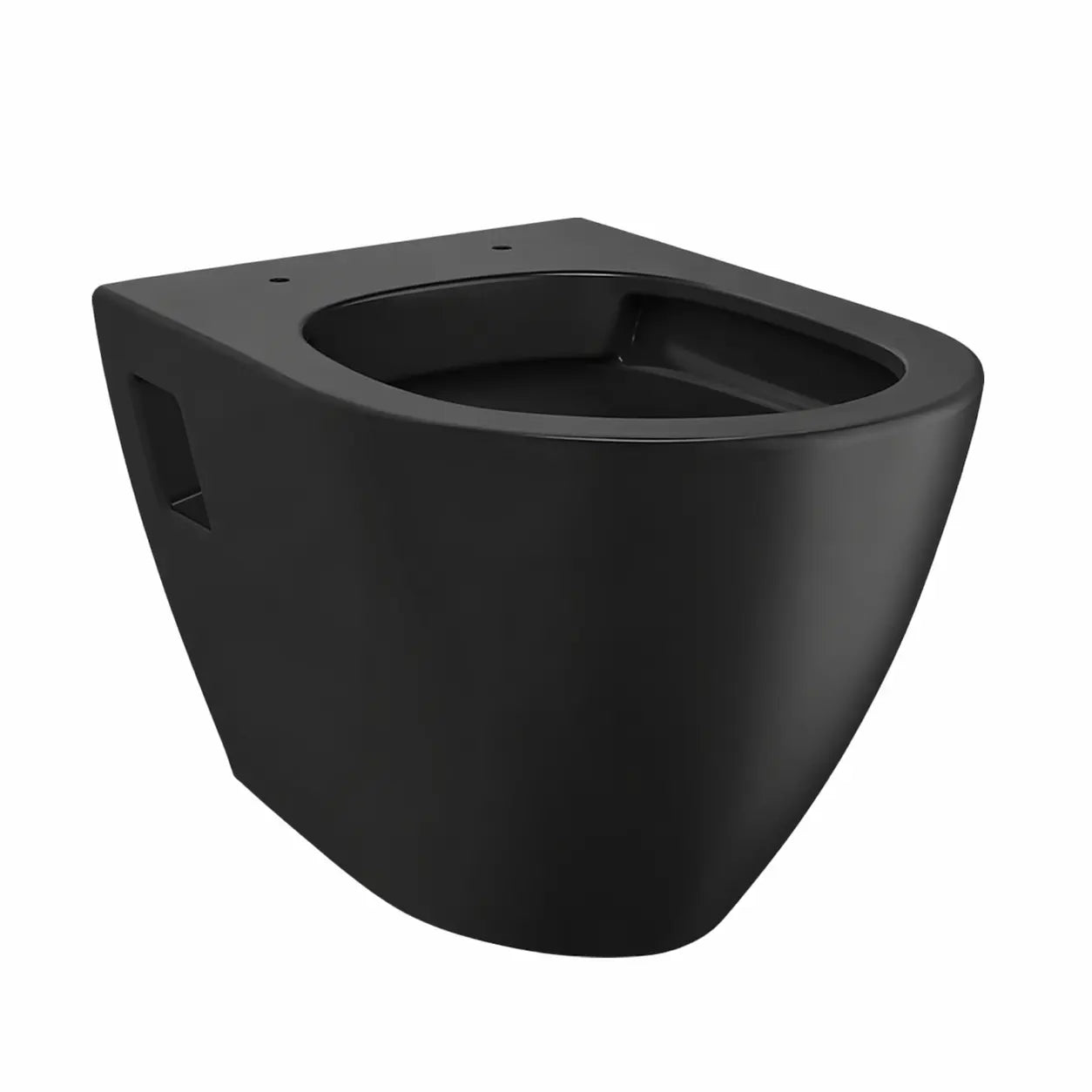 Hangtoilet Clareza zonder zitting houtskool zwart SaniSupreme