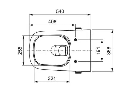 Hangtoilet Coimbra Glanzend Wit met bidetfunctie warm en koud water randloos SaniSupreme SaniSupreme