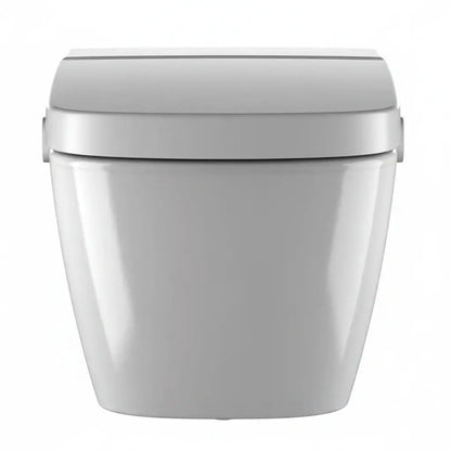 Hangtoilet Coimbra Glanzend Wit met bidetfunctie warm en koud water randloos SaniSupreme