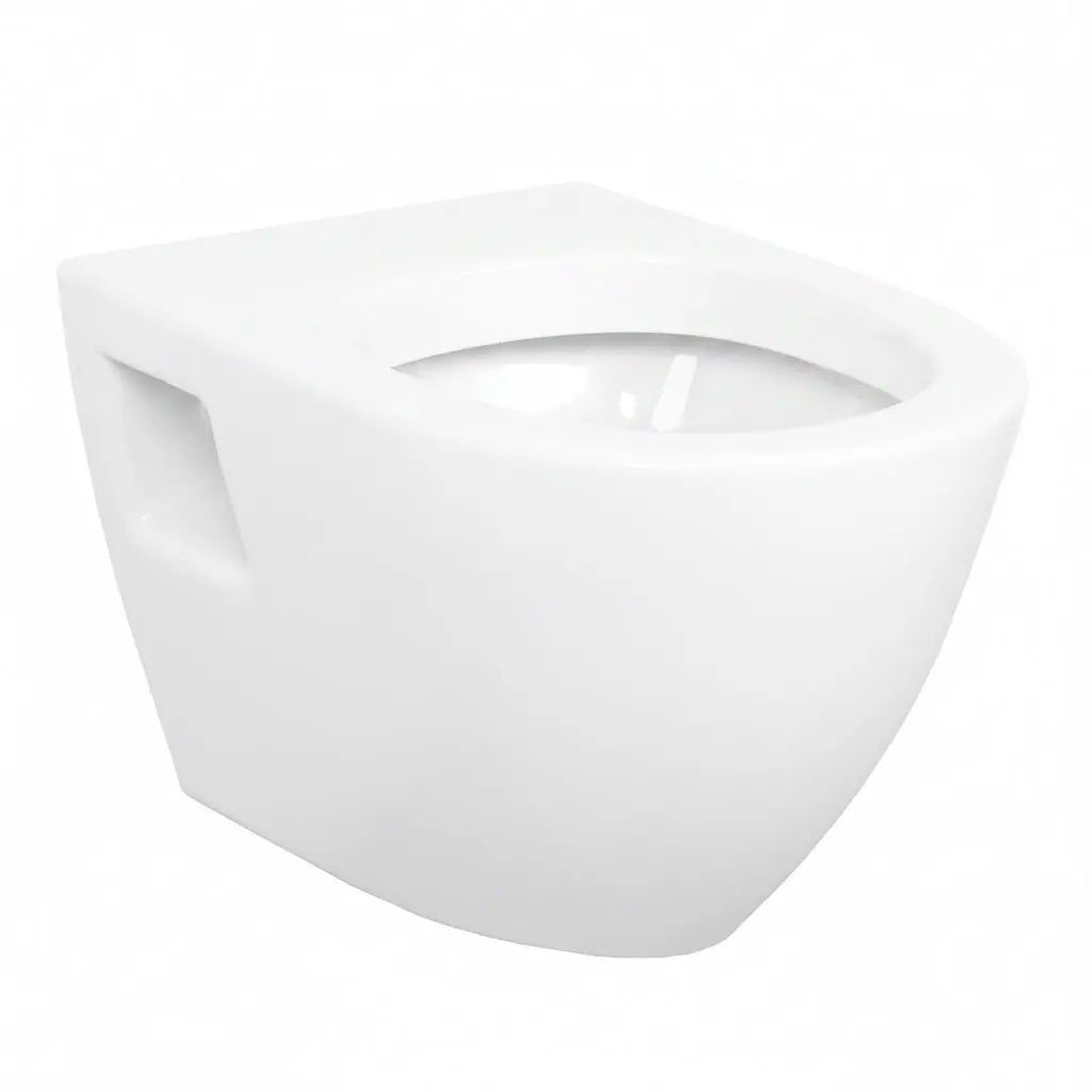 Hangtoilet Porto Glanzend Wit met bidetfunctie modern design en extra hygiëne SaniSupreme