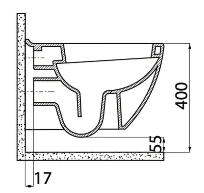 Hangtoilet Porto Glanzend Wit met bidetfunctie modern design en extra hygiëne SaniSupreme SaniSupreme
