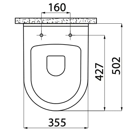 Hangtoilet Porto Glanzend Wit met bidetfunctie modern design en extra hygiëne SaniSupreme SaniSupreme