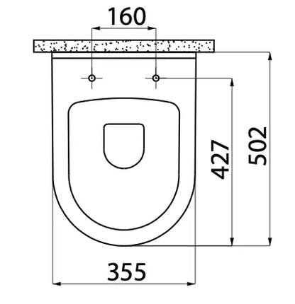 Hangtoilet Porto Glanzend Wit met bidetfunctie modern design en extra hygiëne SaniSupreme SaniSupreme