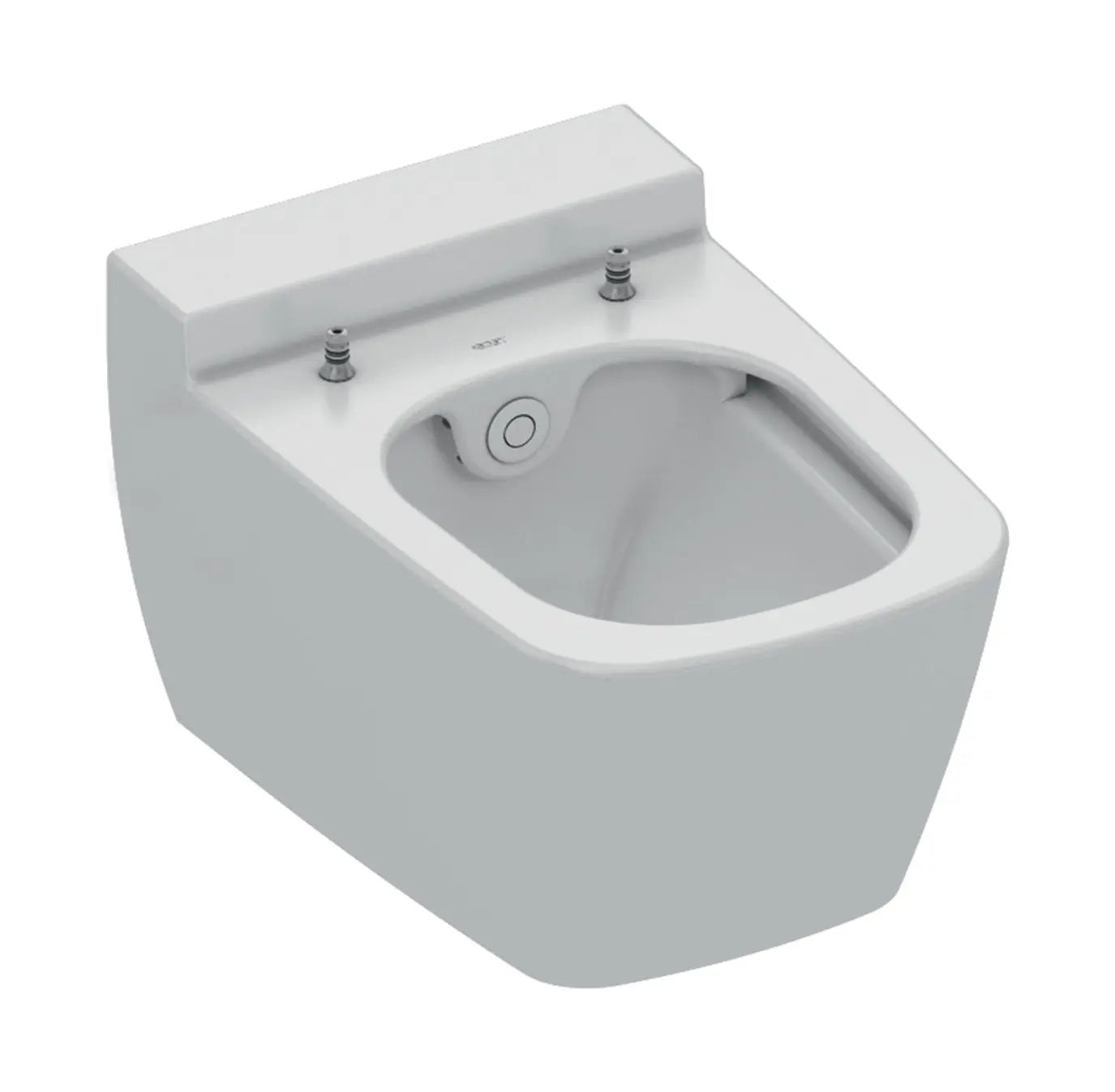 Hangtoilet Sombra wit met ingebouwde Bidet koud water met douchefunctie wc randloos met spatbescherming SaniSupreme